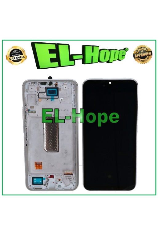 OLED LCD DISPLAY + RAHMEN FÜR SAMSUNG GALAXY A34 5G SM-A346B TOUCHSCREEN SILBER